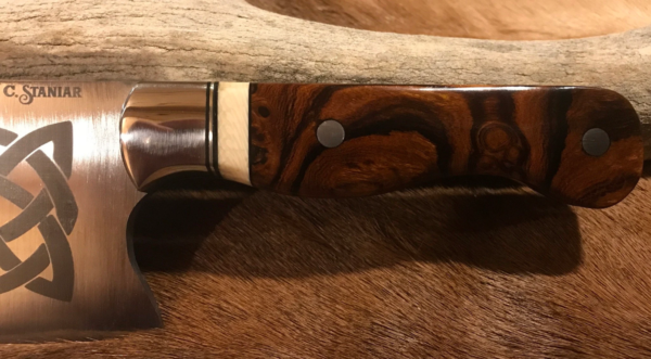 Kitchen Meat Cleaver - Chopper - Handmade Ironwood kitchen cleaver for the Chef or Butcher - Custom! - Image 4