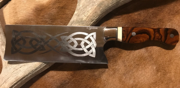 Kitchen Meat Cleaver - Chopper - Handmade Ironwood kitchen cleaver for the Chef or Butcher - Custom!