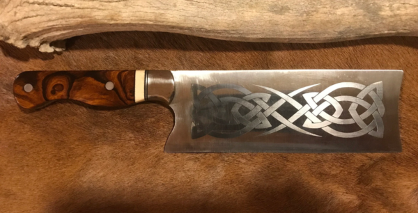 Kitchen Meat Cleaver - Chopper - Handmade Ironwood kitchen cleaver for the Chef or Butcher - Custom! - Image 3